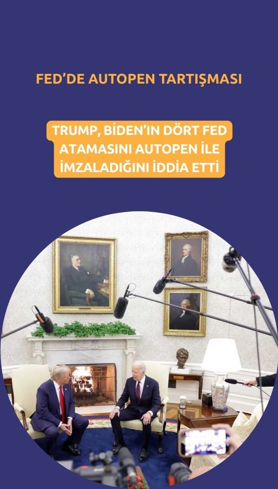 Trump'tan Fed'e yeni tartışma: Biden atamaları 'autopen' ile imzaladı