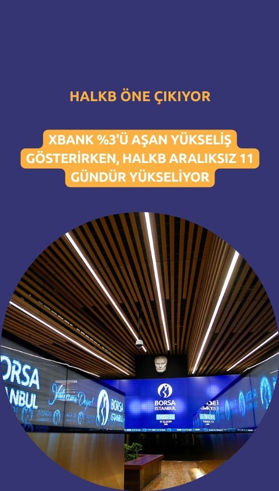 Bankacılıkta (XBANK) güçlü yükseliş: HALKB öne çıkıyor