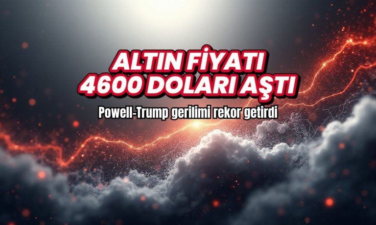 Altın 4600 doları aştı: Powell-Trump gerilimi rekor getirdi