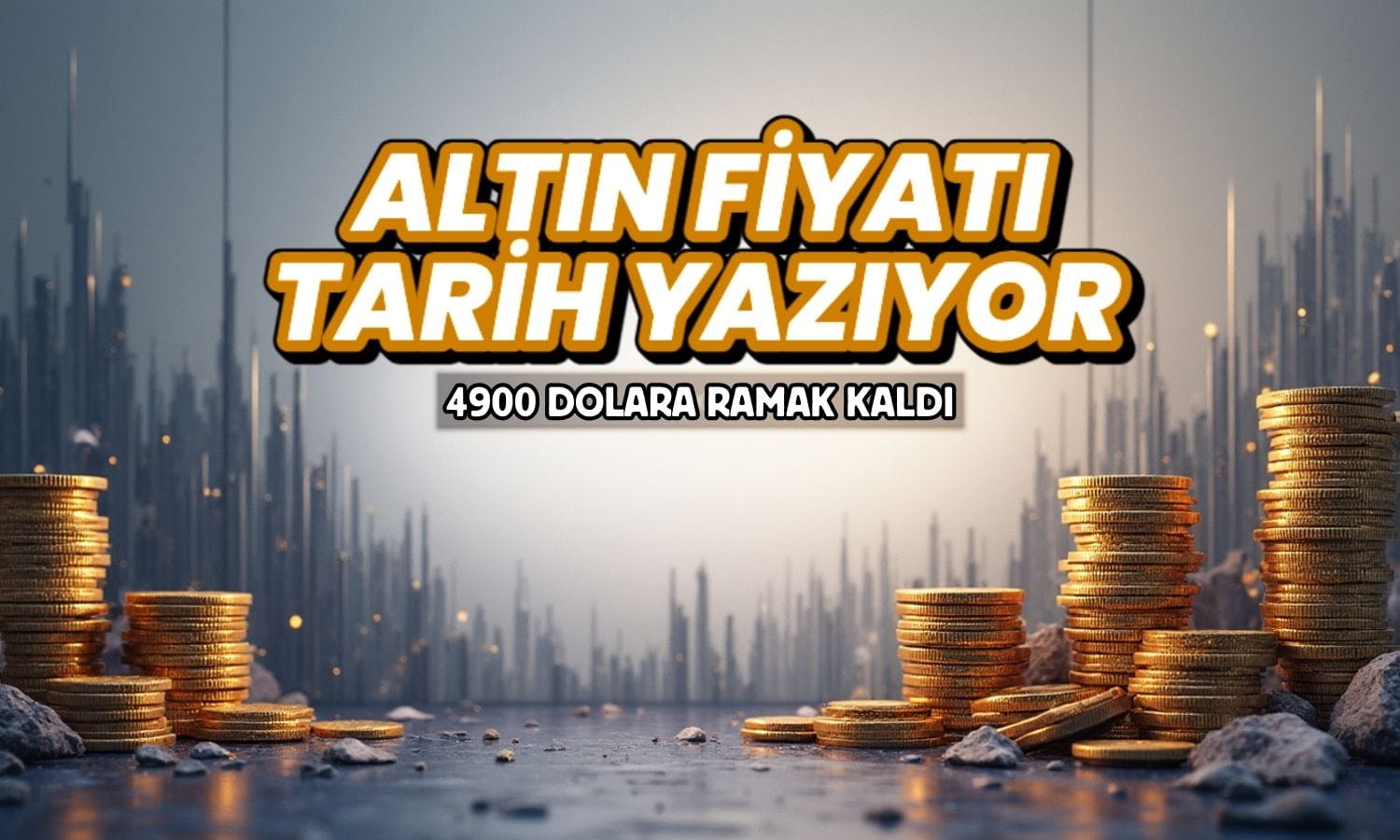 Altın 4900 dolara yaklaşarak tarihi zirveyi güncelledi