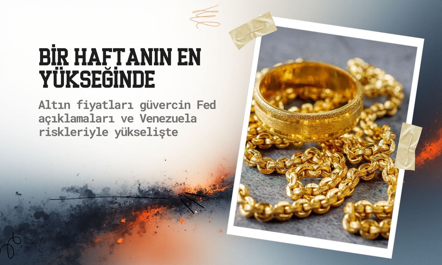 Altın fiyatları bir haftanın en yüksek seviyesine ulaştı