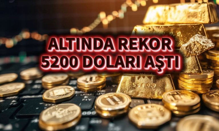 Altın gazı kökledi: Ons 5200 doları, gram 7300 TL'yi aştı