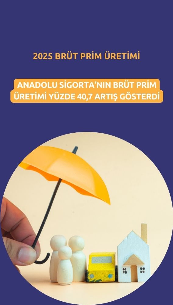 Anadolu Sigorta (ANSGR) 2025 brüt prim üretimi açıklandı