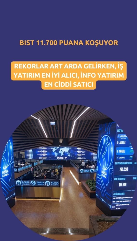 Borsa 11.700'e koşuyor: İş Yatırım alıcı, İnfo satıcı