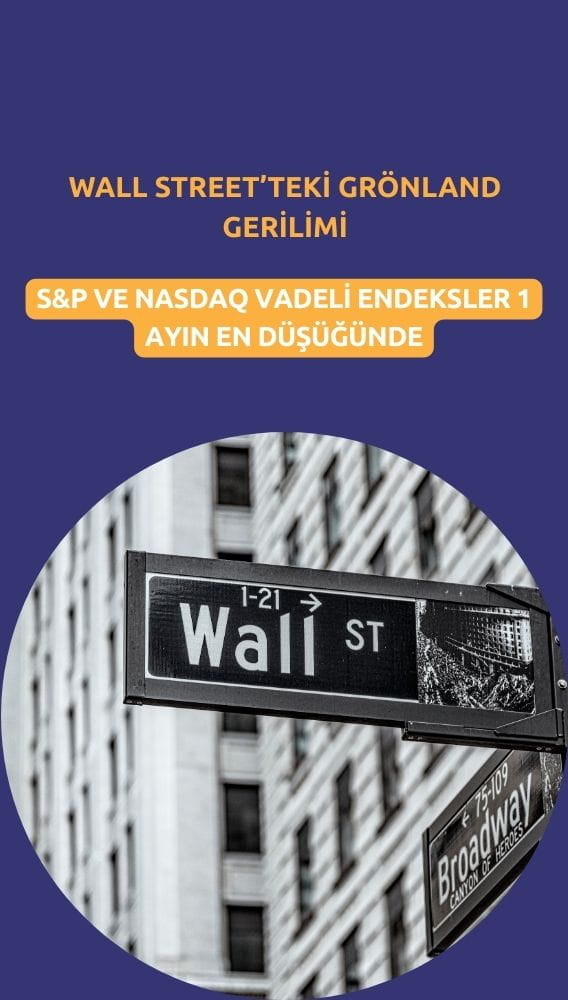 Grönland gerilimi Wall Street'i vurdu: Vadeli endeksler 1 ayın dibinde