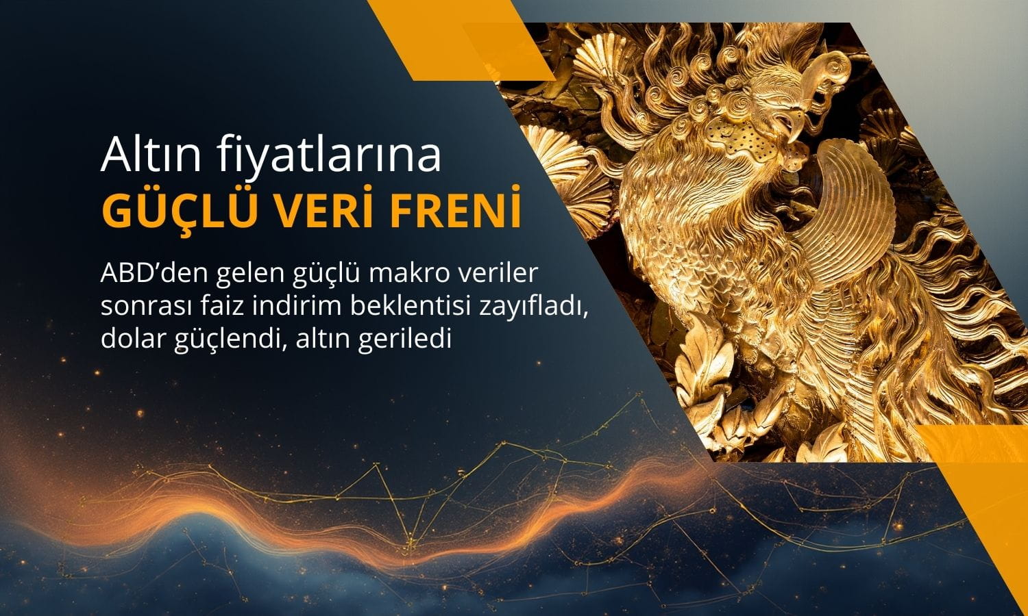 Güçlü ABD verileri altını frenledi: Faiz indirim beklentisi zayıf