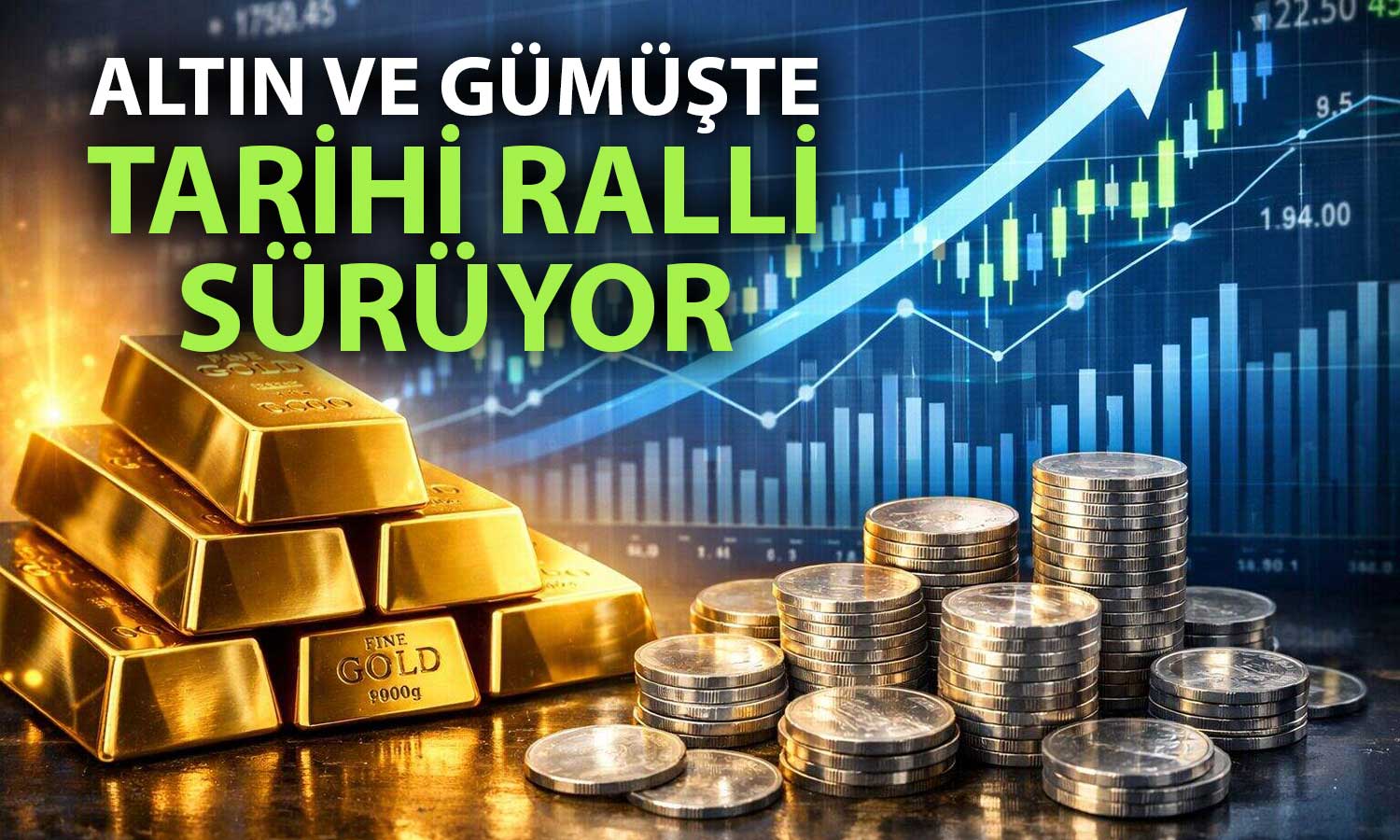 Güvenli liman koşusu altın ve gümüşü tarihi zirvelere taşıdı