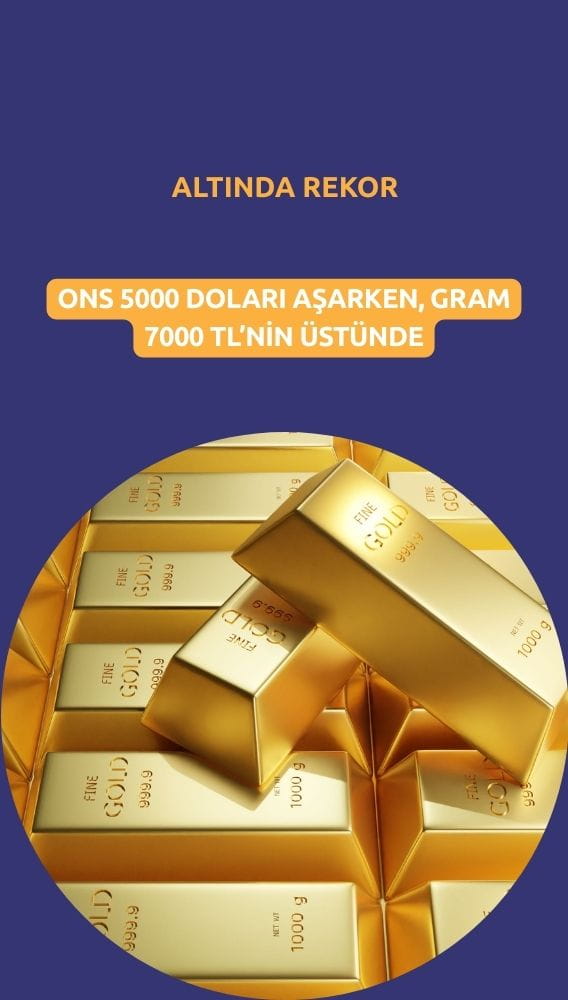Altın 5000 doları aştı: Güvenli liman talebi patladı