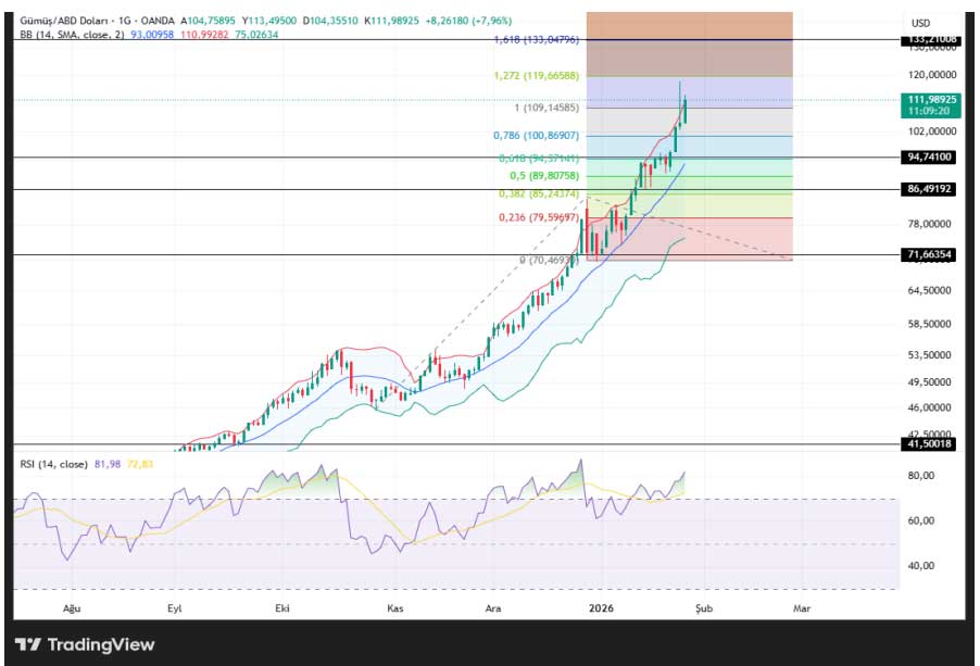Gümüş teknik görünüm