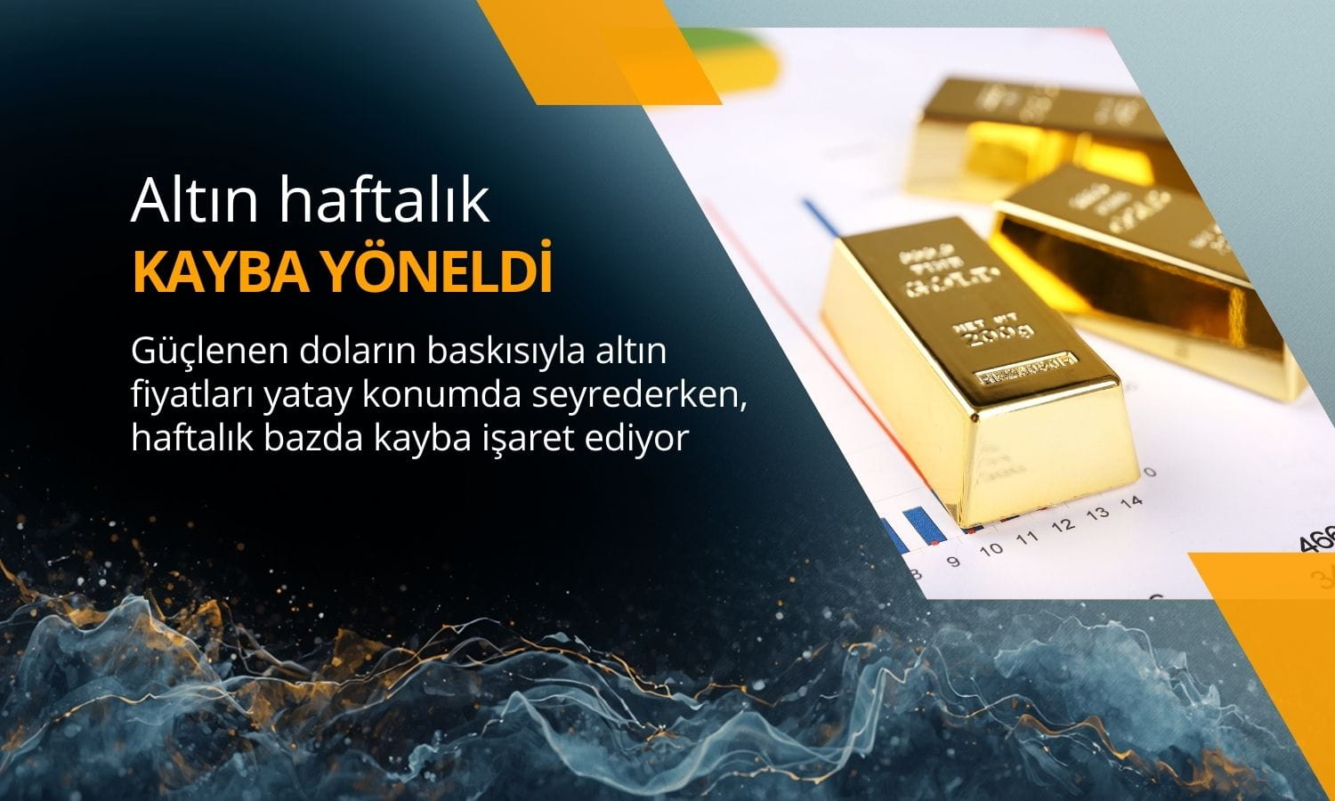 Altın güçlenen doların baskısıyla haftalık kayba yöneldi