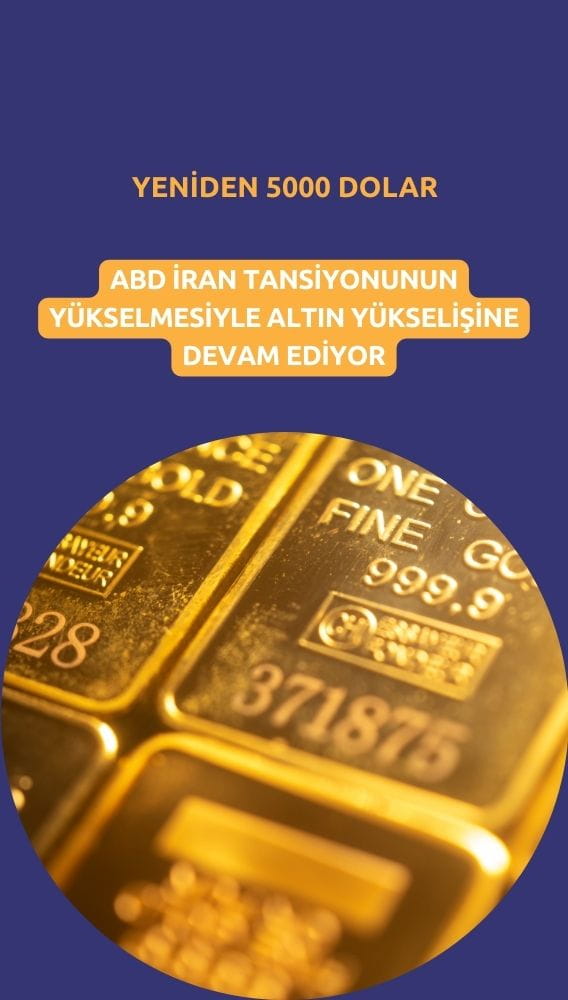 Altın yeniden 5000 doların üstünde: Yükseliş sürüyor