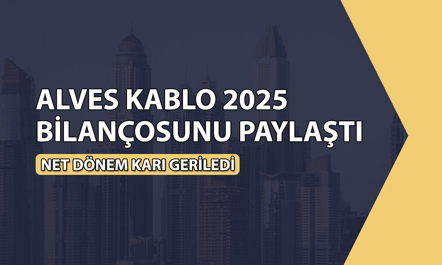 Alves Kablo’nun 2025 net dönem karı yüzde 24 azaldı