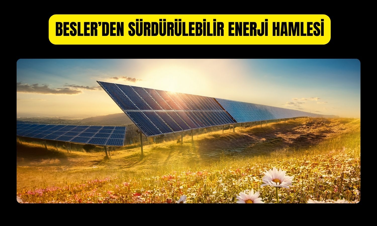 Besler Gıda güneş enerjisi yatırımına başladı