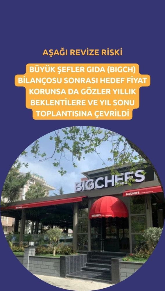 BIGCH hedef fiyatı korundu ama aşağı revize riski doğdu