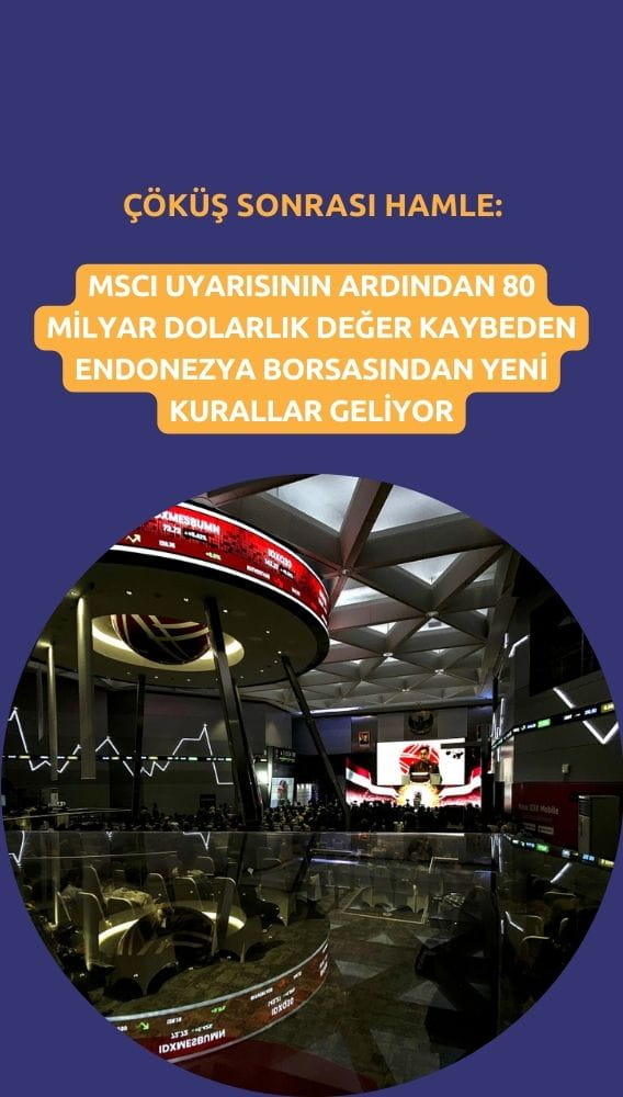 Çöküş sonrası Endonezya'dan piyasaları sakinleştirme hamlesi