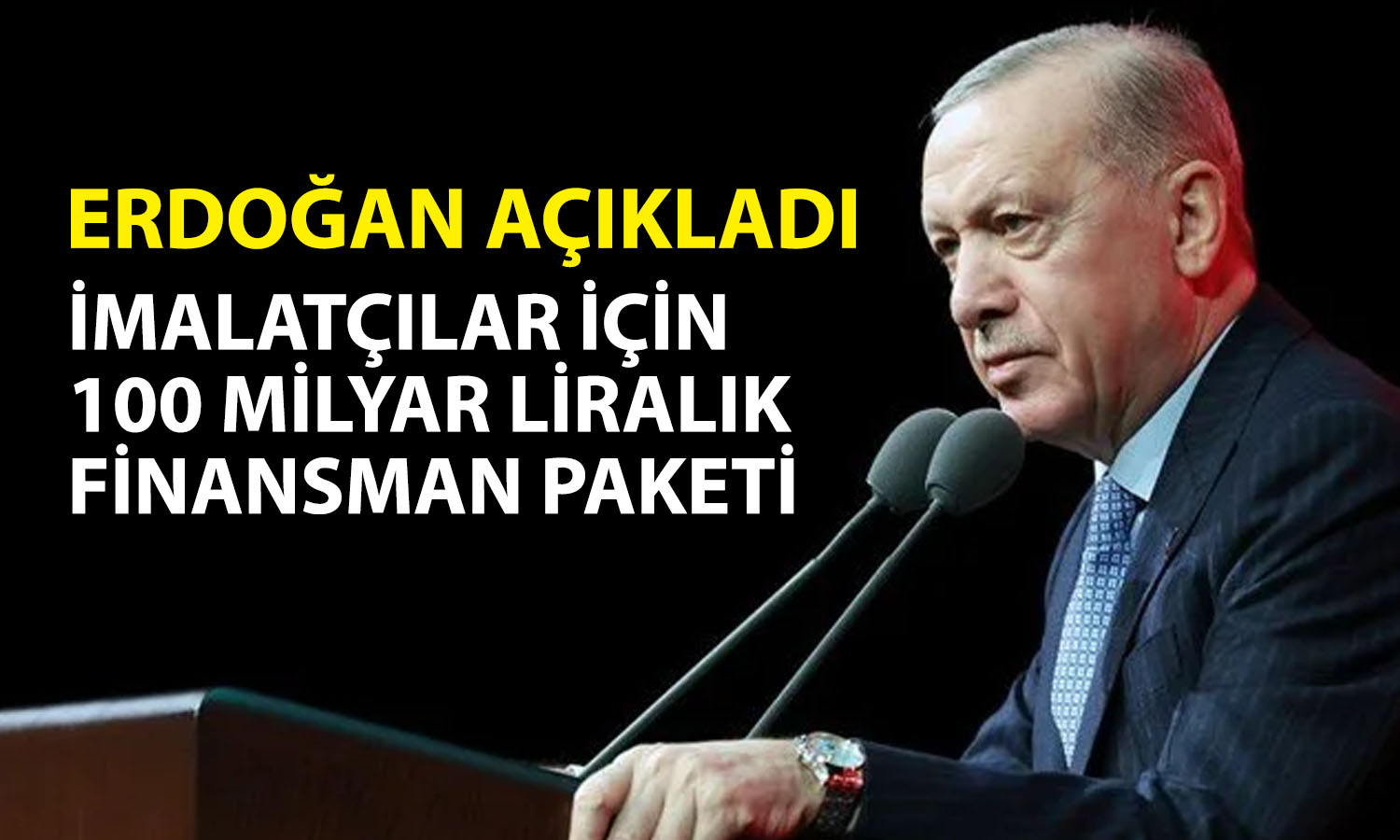 Erdoğan işletmeler için yeni finansman paketini duyurdu
