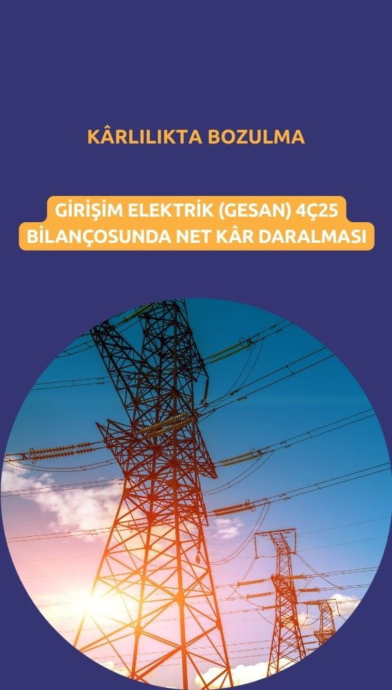 GESAN 4Ç25 bilançosu: Kârlılıkta belirgin bozulma