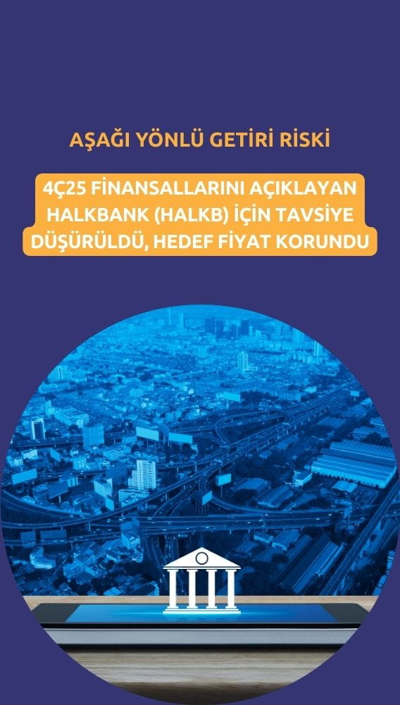 Halkbank (HALKB) tavsiyesi düşürüldü: Hedef fiyat korundu