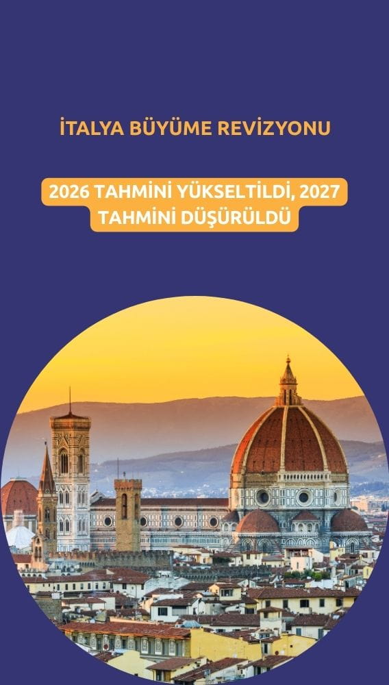 İtalya için büyüme revizyonu: 2026 yükseldi, 2027 düşürüldü
