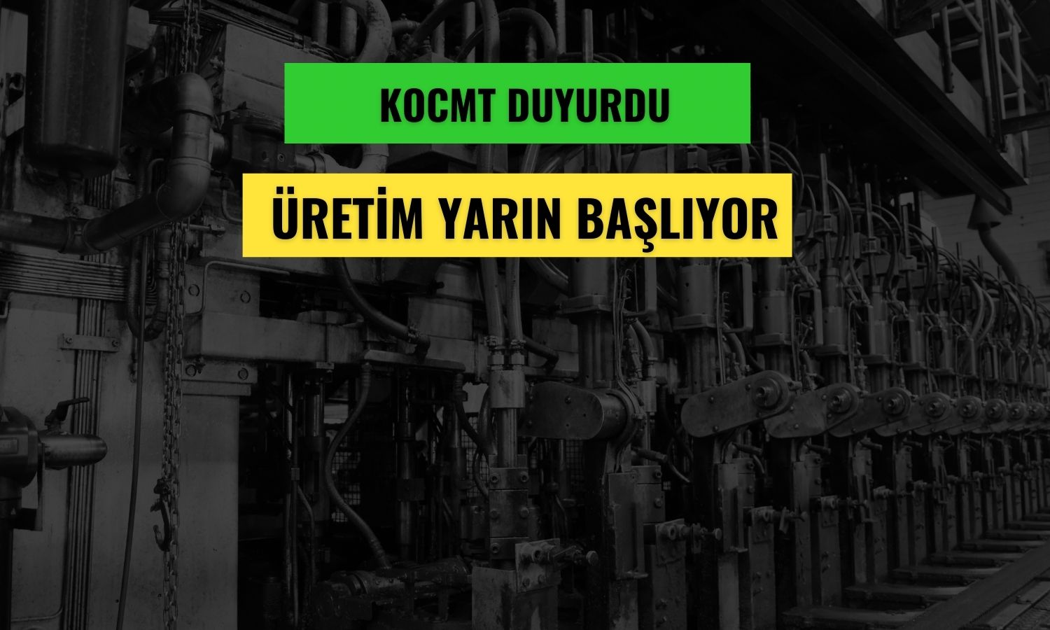 Koç Metalurji Osmaniye tesisi üretime yeniden başlıyor