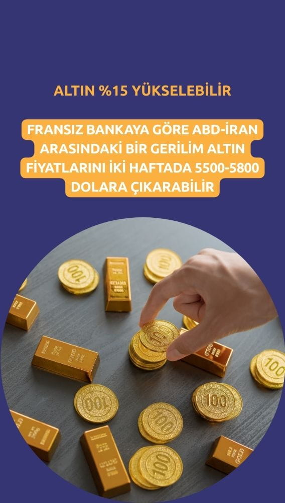 Natixis: Orta Doğu gerilimi altın fiyatlarını yüzde 15 yükseltebilir