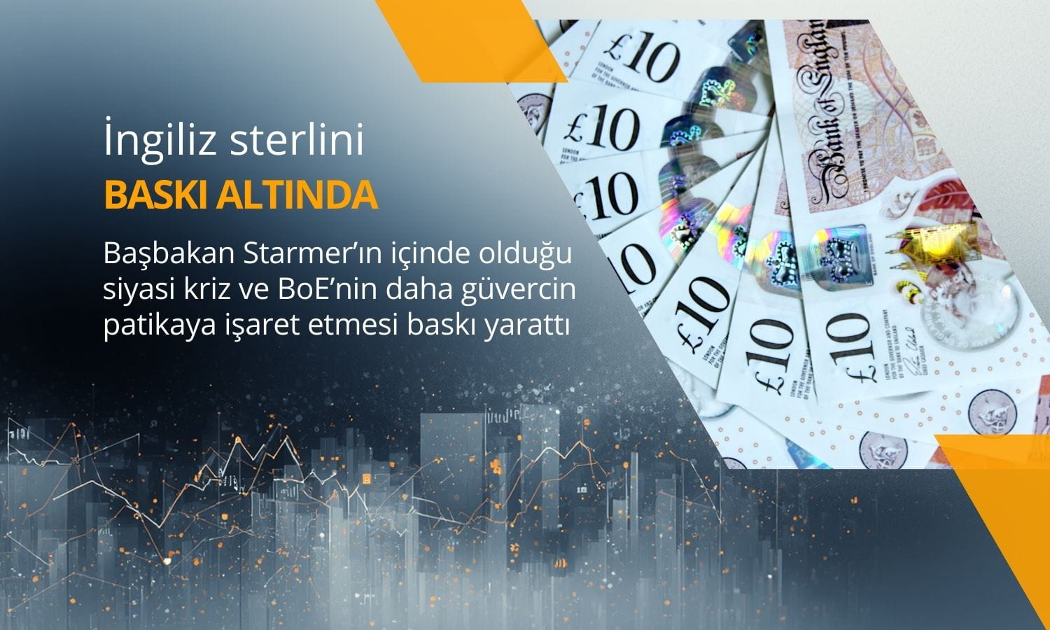 Sterlin Starmer krizi ve faiz indirimi beklentileriyle geriledi