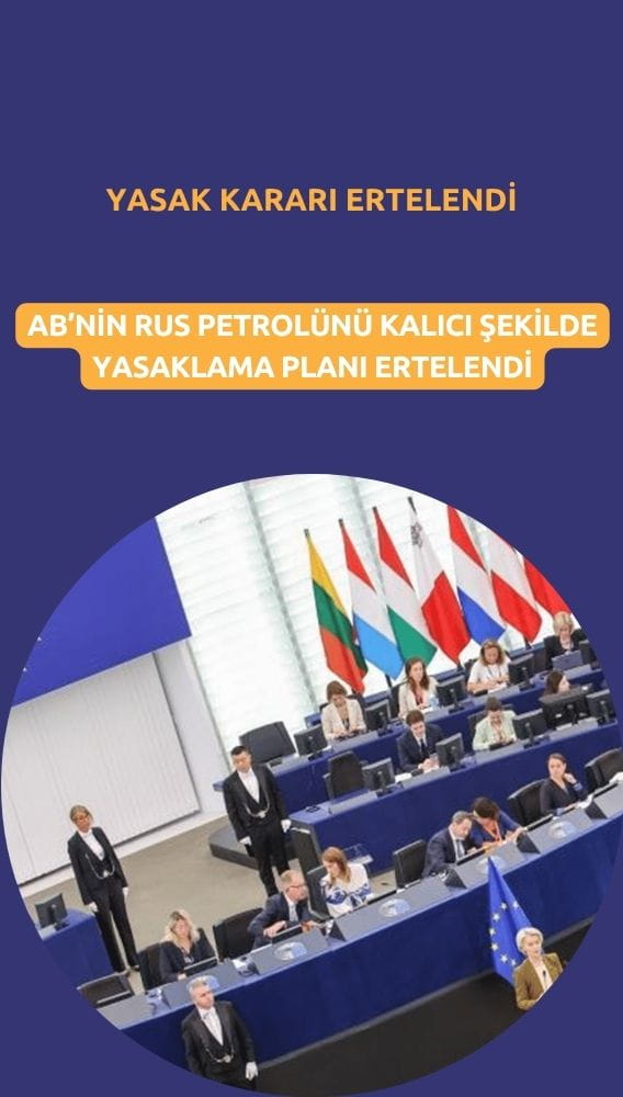 AB, Rus petrolünü kalıcı yasaklama planını erteledi