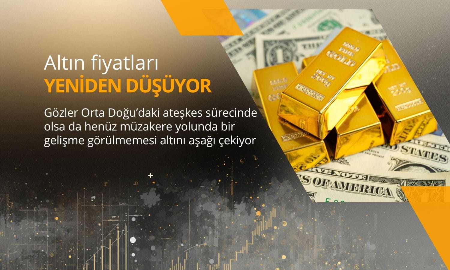 Altın geriliyor: Gözler Orta Doğu’daki ateşkes sürecinde