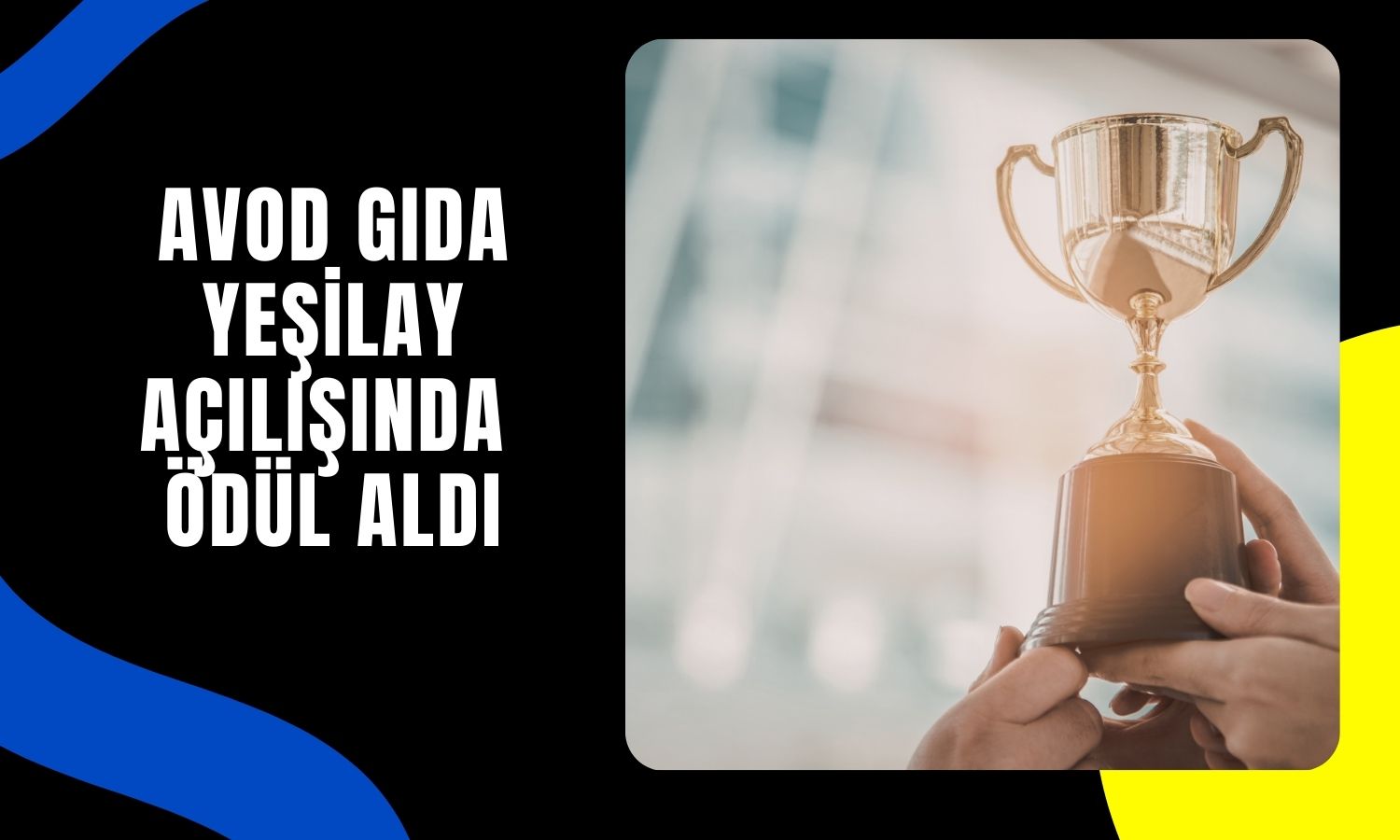 Avod Gıda’ya Yeşilay’a katkılarından dolayı teşekkür plaketi