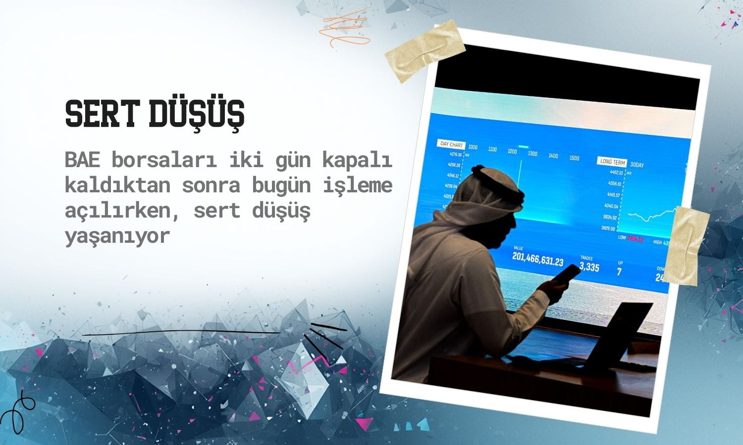 BAE borsaları sert düştü: Saldırılar sonrası yeniden açılış