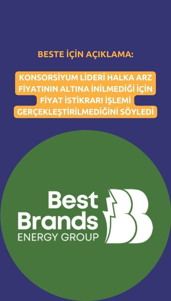Best Brands (BESTE) için fiyat istikrarı süreci sona erdi