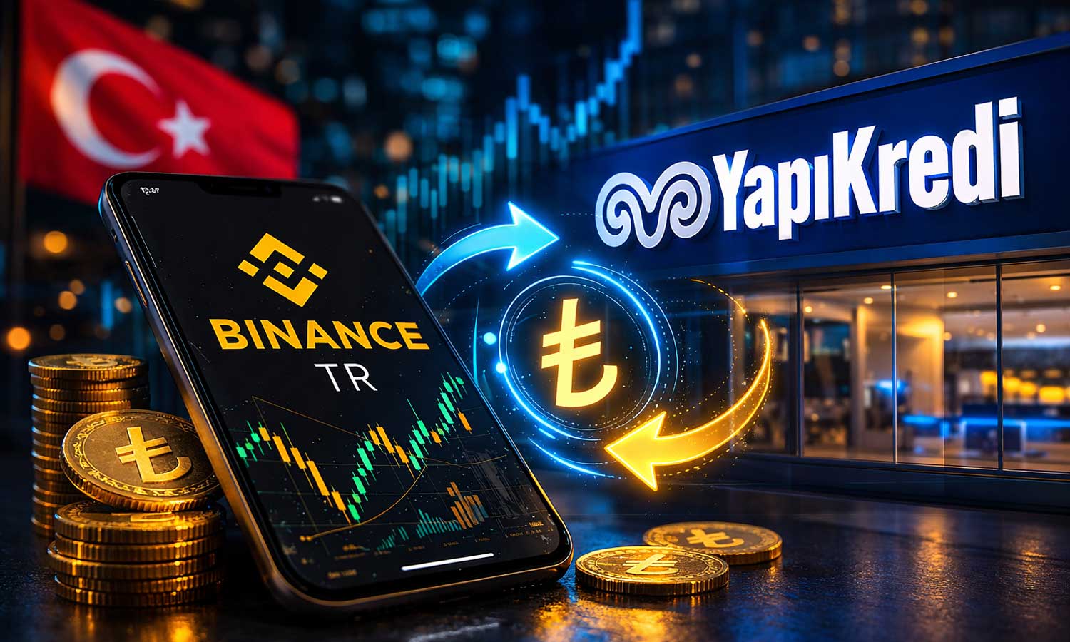 Binance TR’ye Yapı Kredi entegrasyonu: TL işlemleri artık kesintisiz
