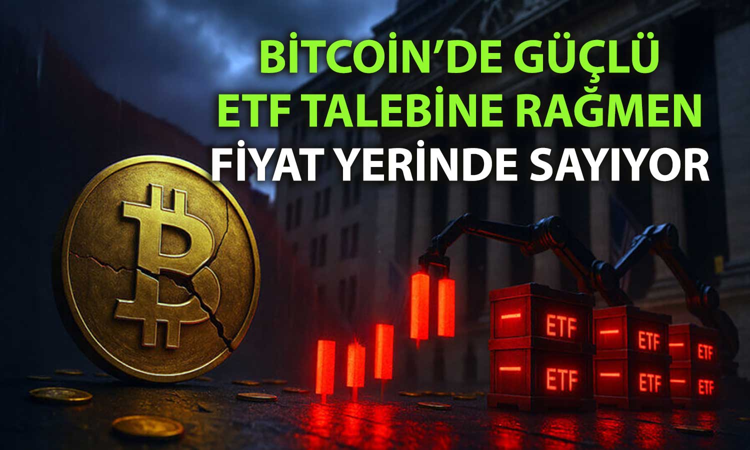 Bitcoin ETF’lerine 1,4 milyar dolar giriş var: Fiyat neden yükselmiyor?
