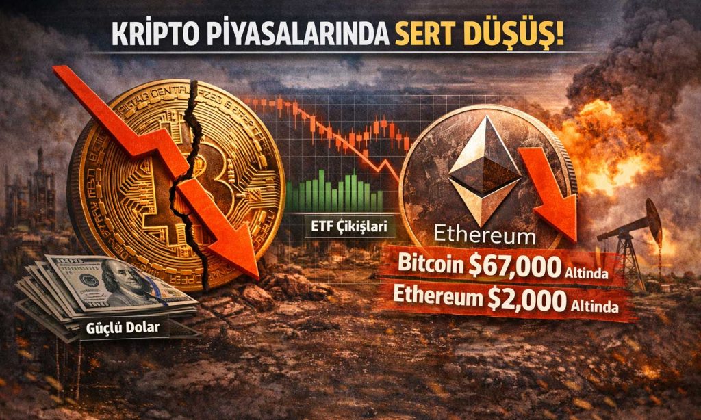 Bitcoin ve Ethereum’da düşüş: Gözler jeopolitik gelişmelerde