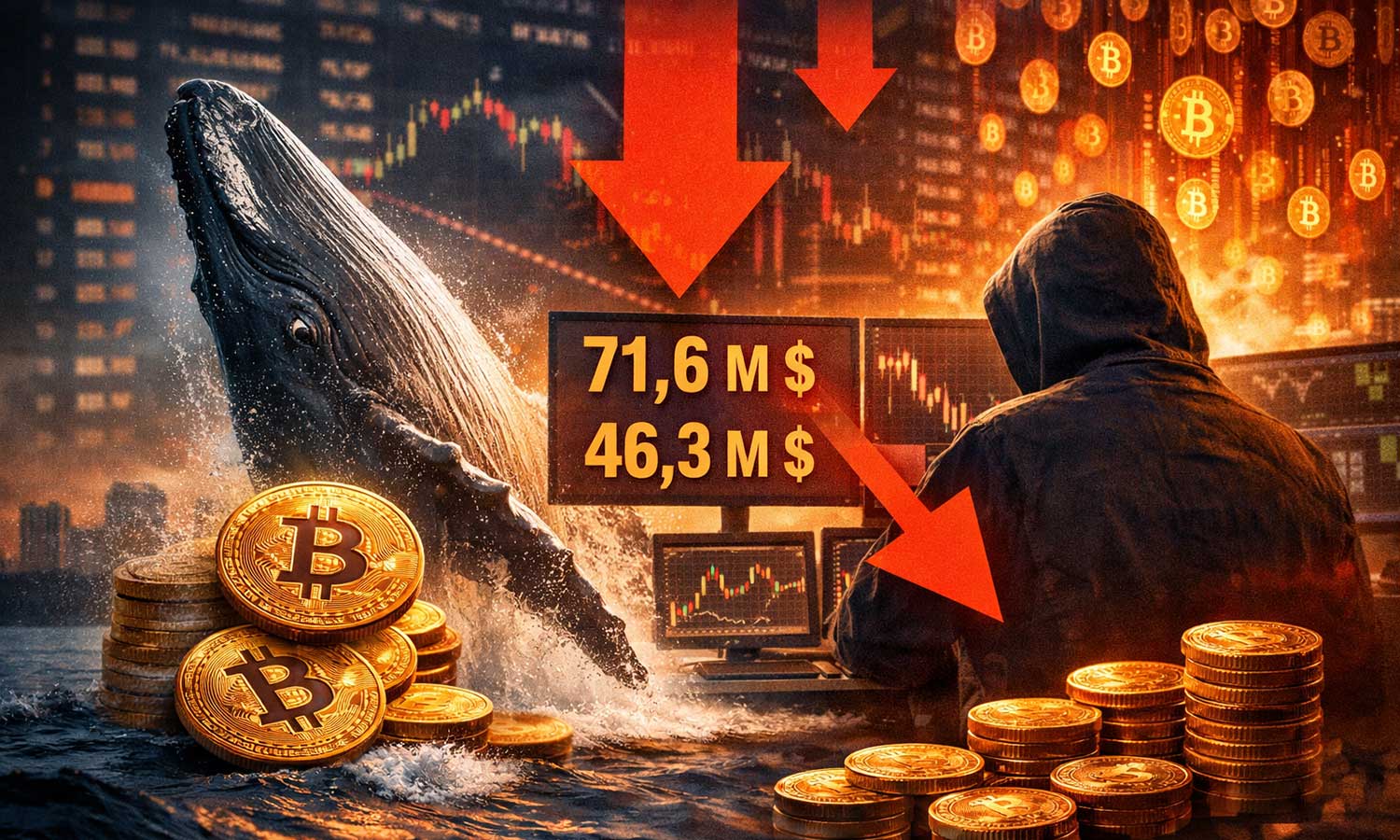 Bitcoin’de balina satışı: 72 milyon dolarlık dev işlem