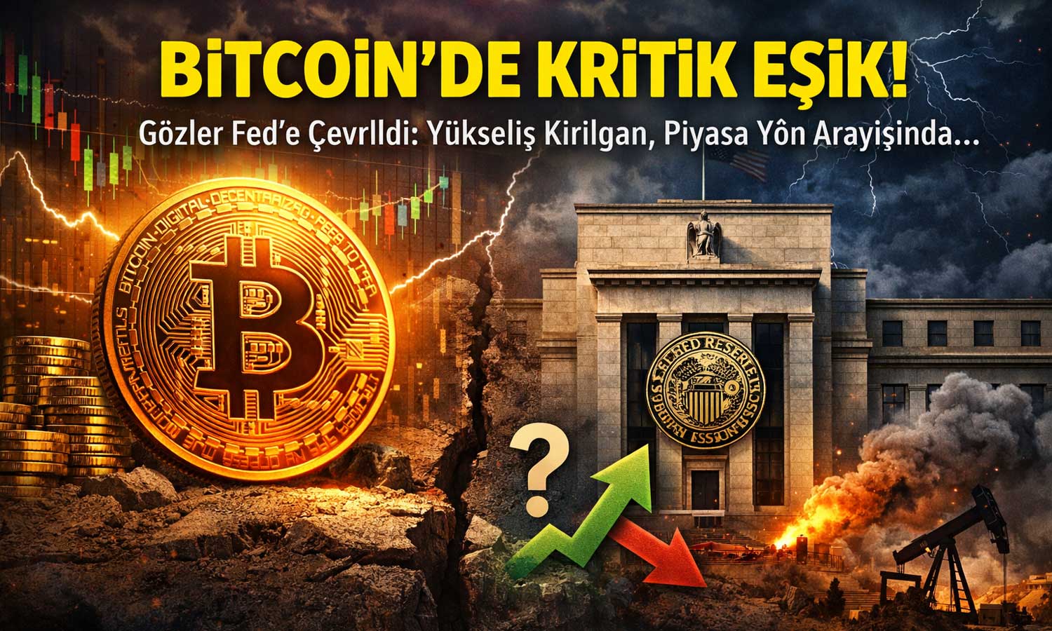 &nbsp;Bitcoin’de kritik saatler: Analistler Fed’e işaret ediyor