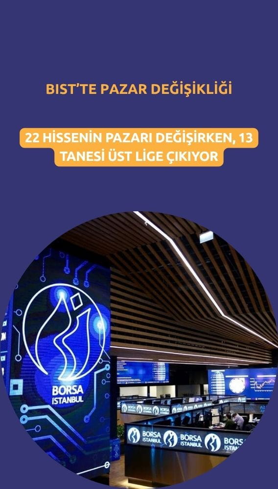 BIST'te pazar değişikliği: 13 hisse bir üst lige yükseldi