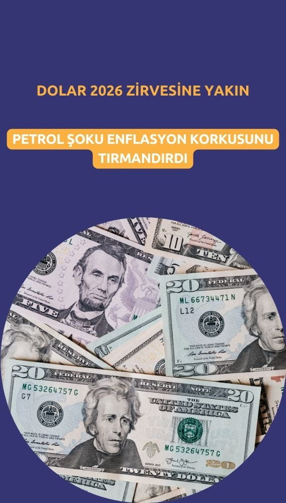 Dolar 2026 zirvesine yakın: Petrol şoku enflasyon korkusunu tırmandırdı