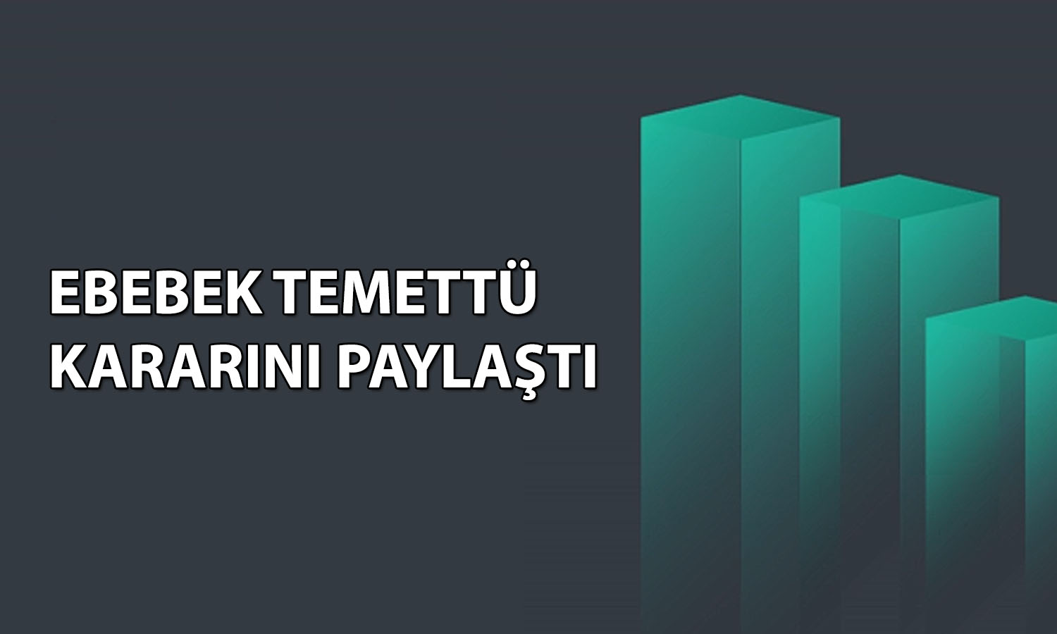 Ebebek Mağazacılık’tan temettü müjdesi: 2 taksitle verecek