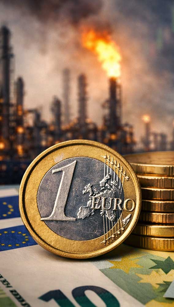 Euro, dolar karşısında enerji fiyatları baskısıyla 7 ayın dibinde