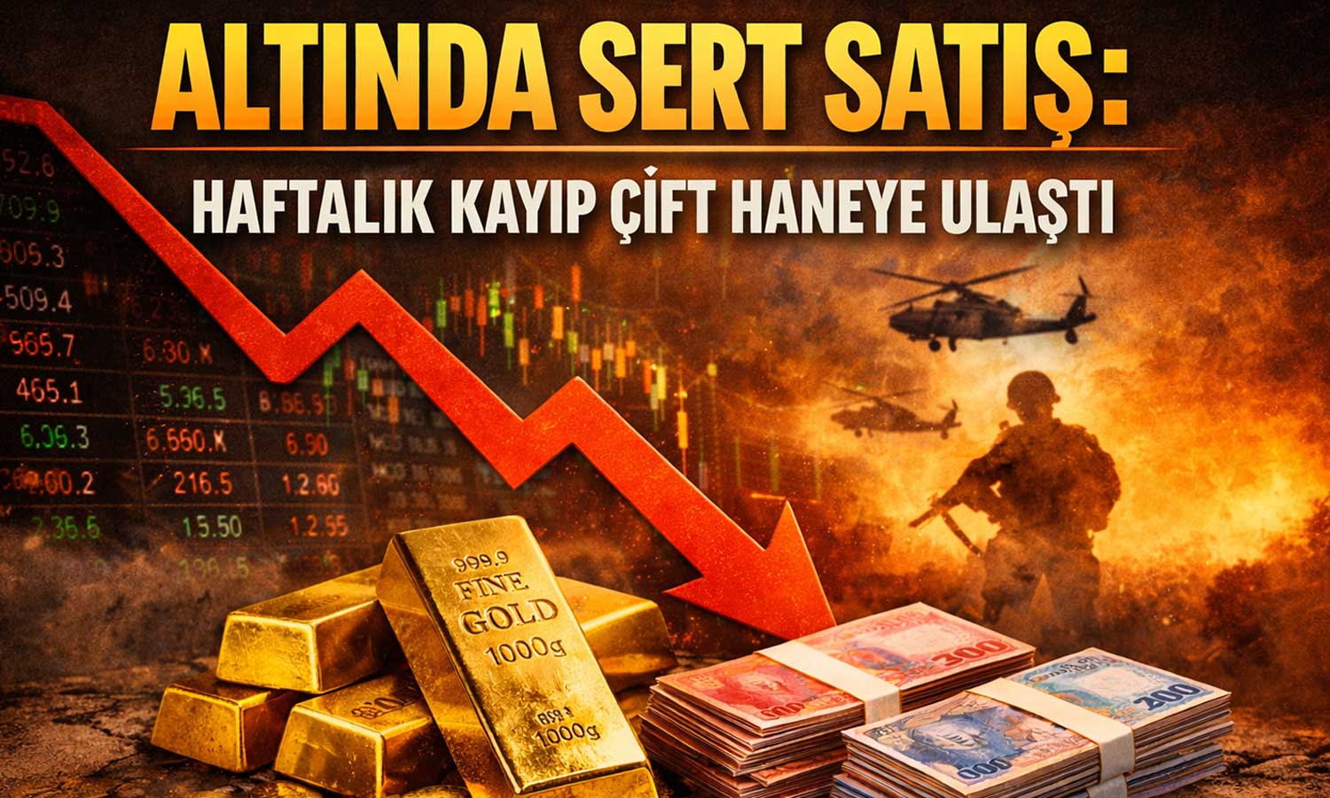 Güçlü dolar altını vurdu: 4.500 doların altına geriledi