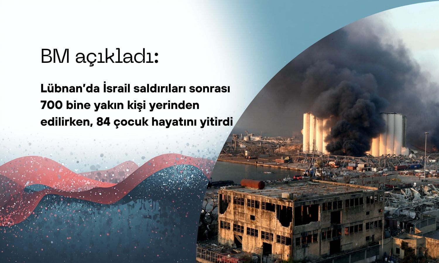 İsrail saldırıları sonrası Lübnan’da 700 bine yakın kişi yerinden edildi