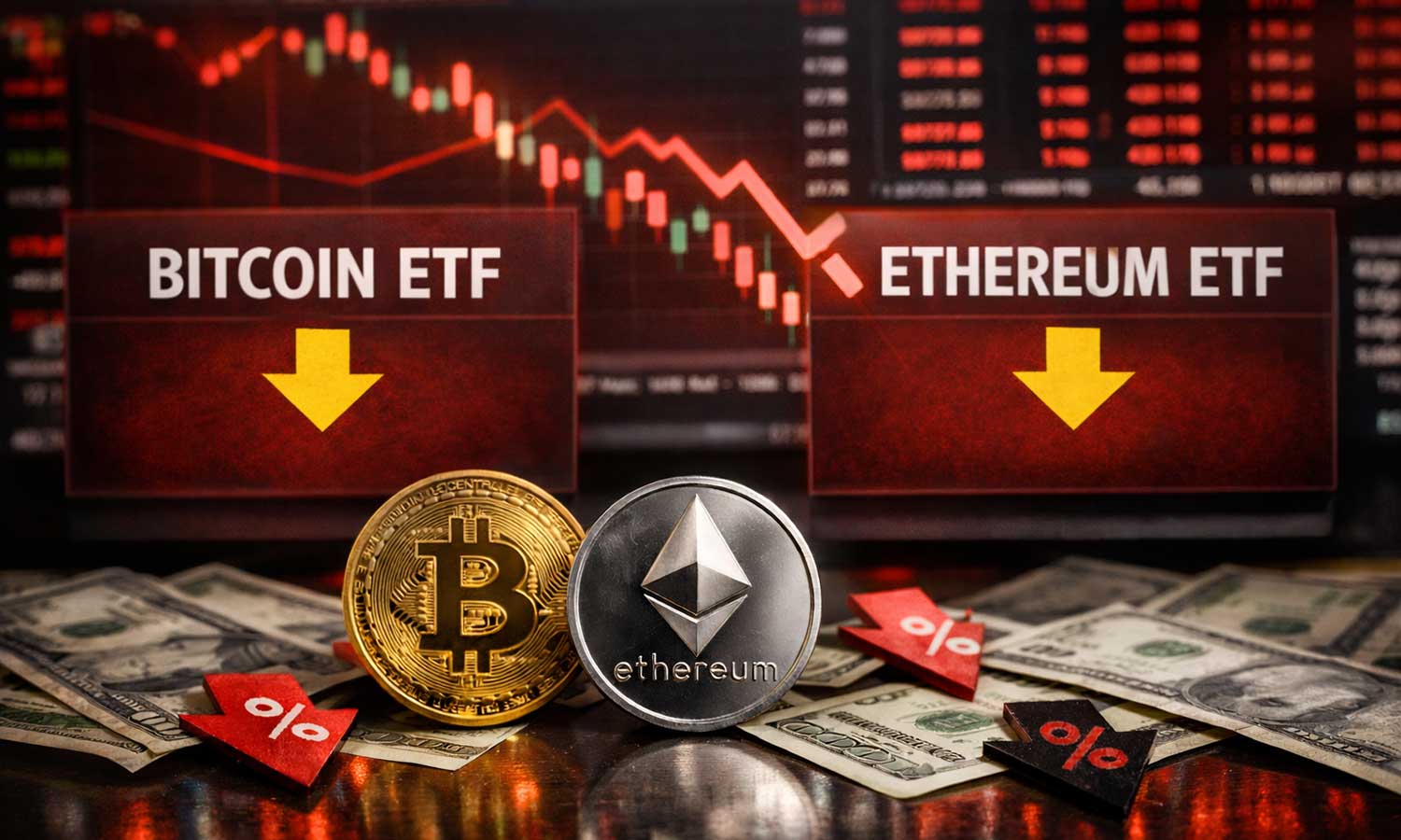 Kripto ETF’lerinde para çıkışı başladı: Seriler tersine döndü