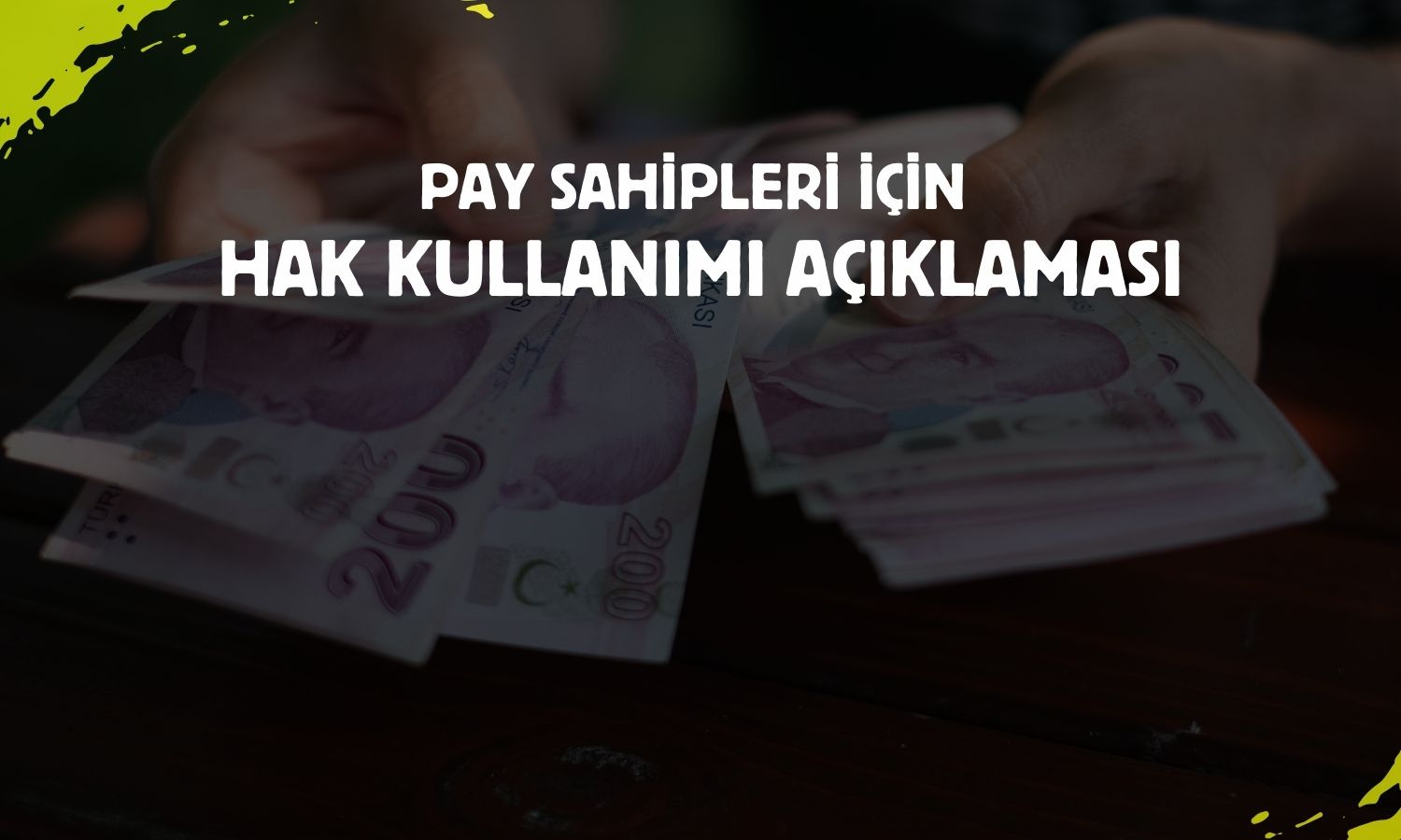 Martı ve Rainbow pay sahipleri için hak kullanımı duyurusu