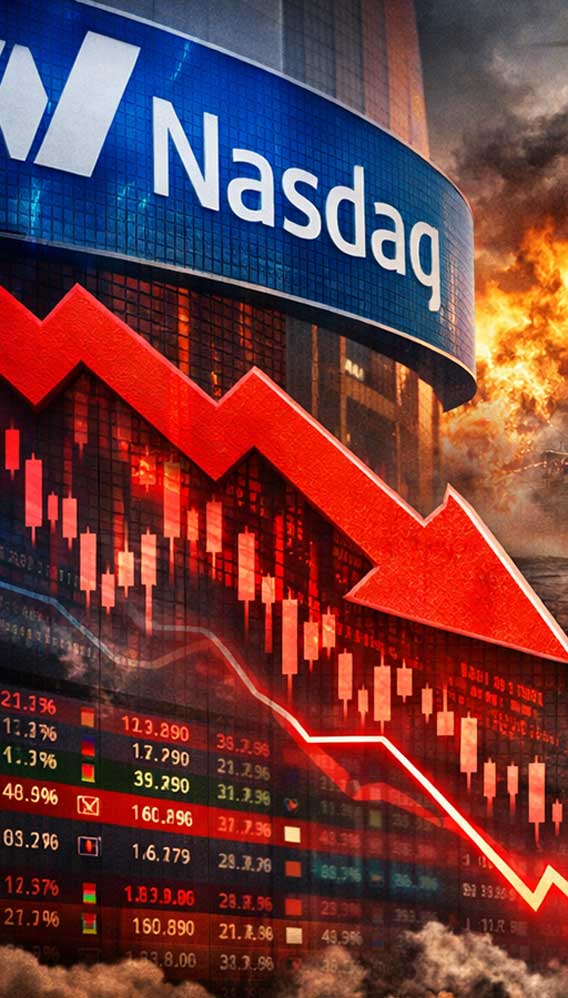 Nasdaq’ta sert düşüş: Jeopolitik riskler piyasayı sarstı