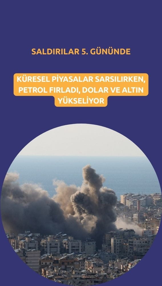 Saldırılar 5. gününde: Petrol fırladı, küresel piyasalar sarsıldı