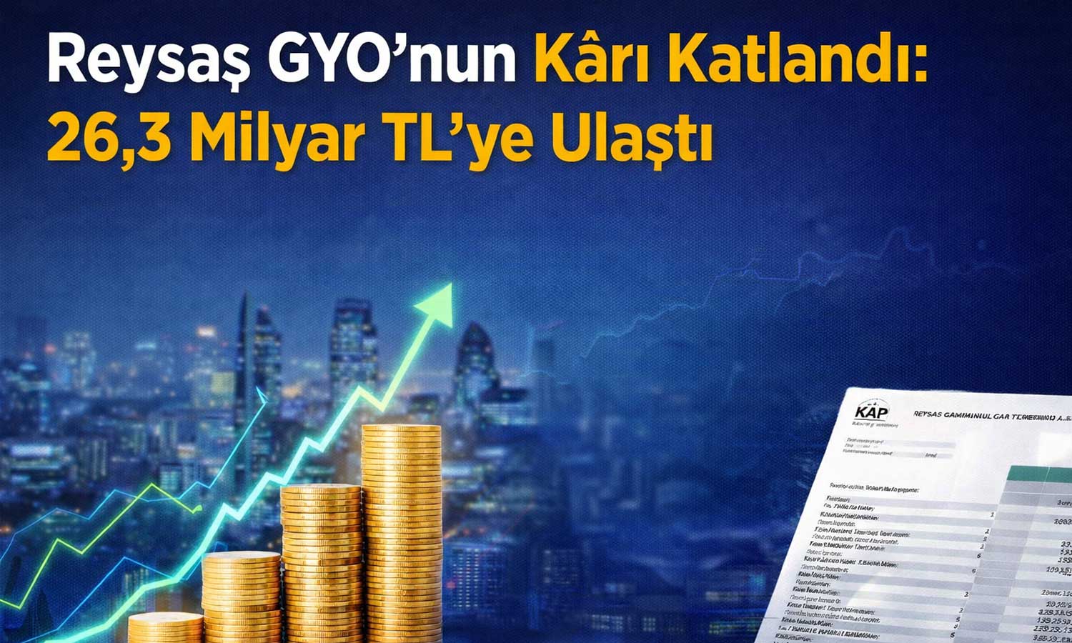 Reysaş GYO’nun kârı katlandı: 26,3 milyar TL’ye ulaştı