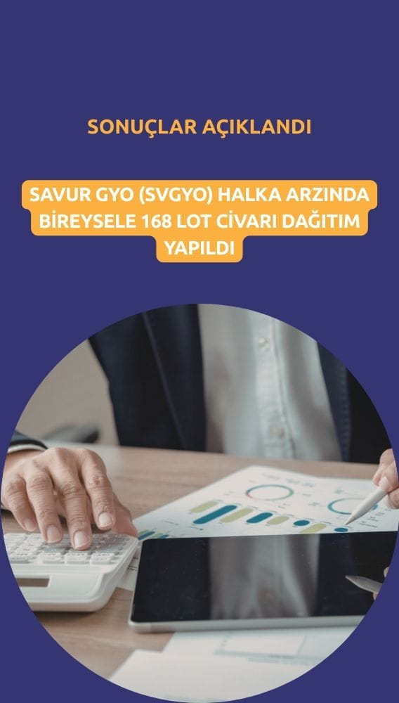 Savur GYO (SVGYO) halka arz sonuçları: 7,33 kat talep geldi