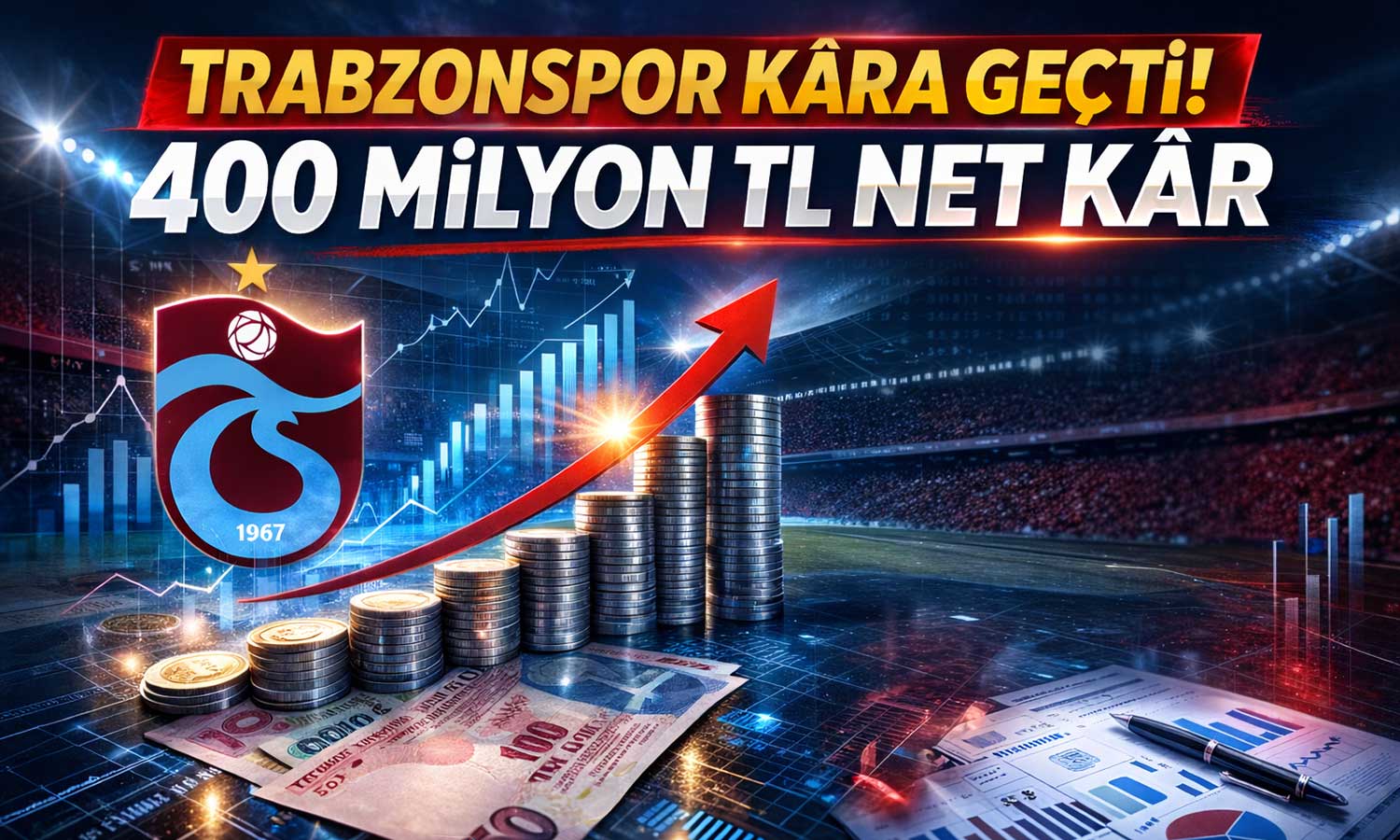 Trabzonspor’un bilançosu açıklandı: 2025 karı 400 milyon TL