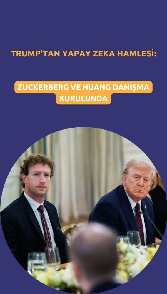 Trump'tan yapay zeka hamlesi: Zuckerberg ve Huang danışma kurulunda